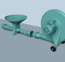 Воздуходувка для пневмотранспорта зерна с инжекторным шлюзом в раздельном исполнении TKI 150